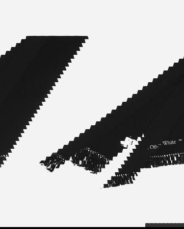 Шал Off-White Glitch Bookish Knit Scarf Black Черно | OMMA051F23KNI001 1001, 2