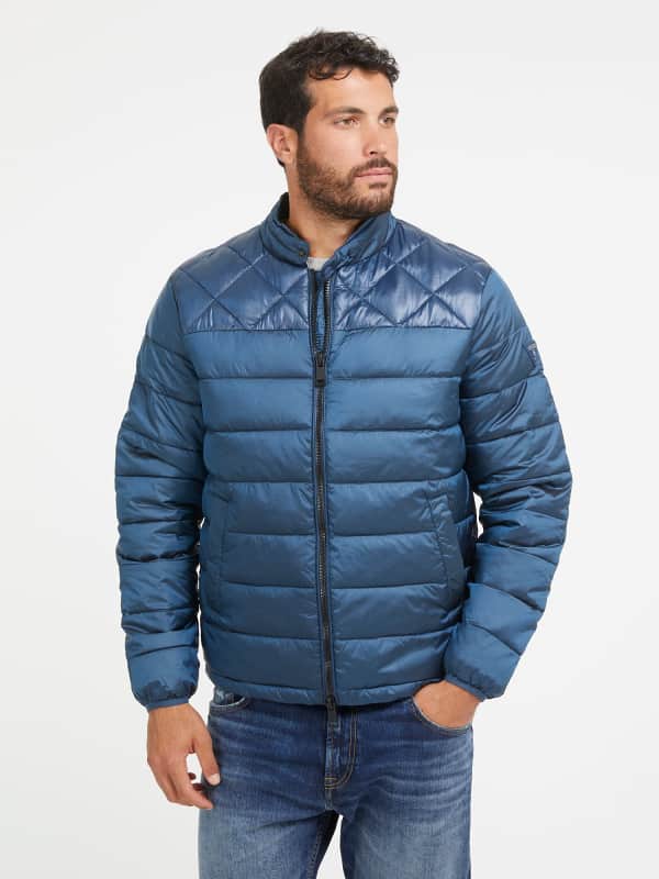 Пухо яке GUESS Stretch Nylon Light Тъмно синьо | M3BL12WF5C2, 0