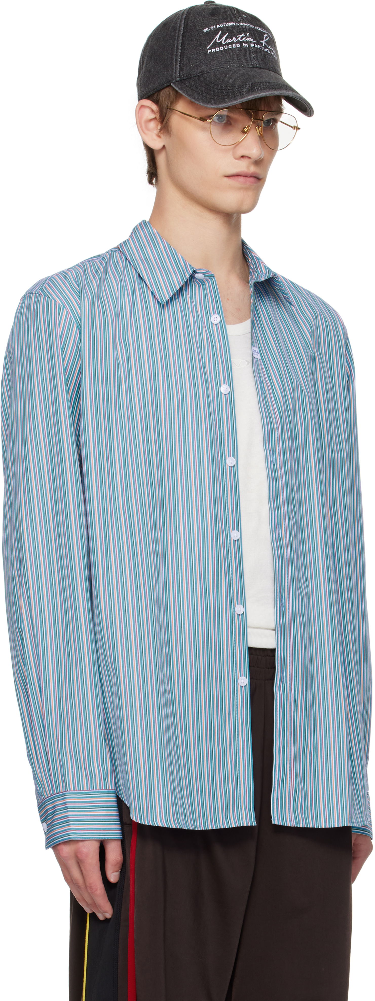 Риза Martine Rose Martine Rose Classic Striped Shirt Многоцветен | 401WS30532, 1