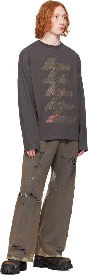 Спортни панталони We11done We11done Pierced Sweatpants Кафяво | WD-TA0-25-735-U-CH, 3