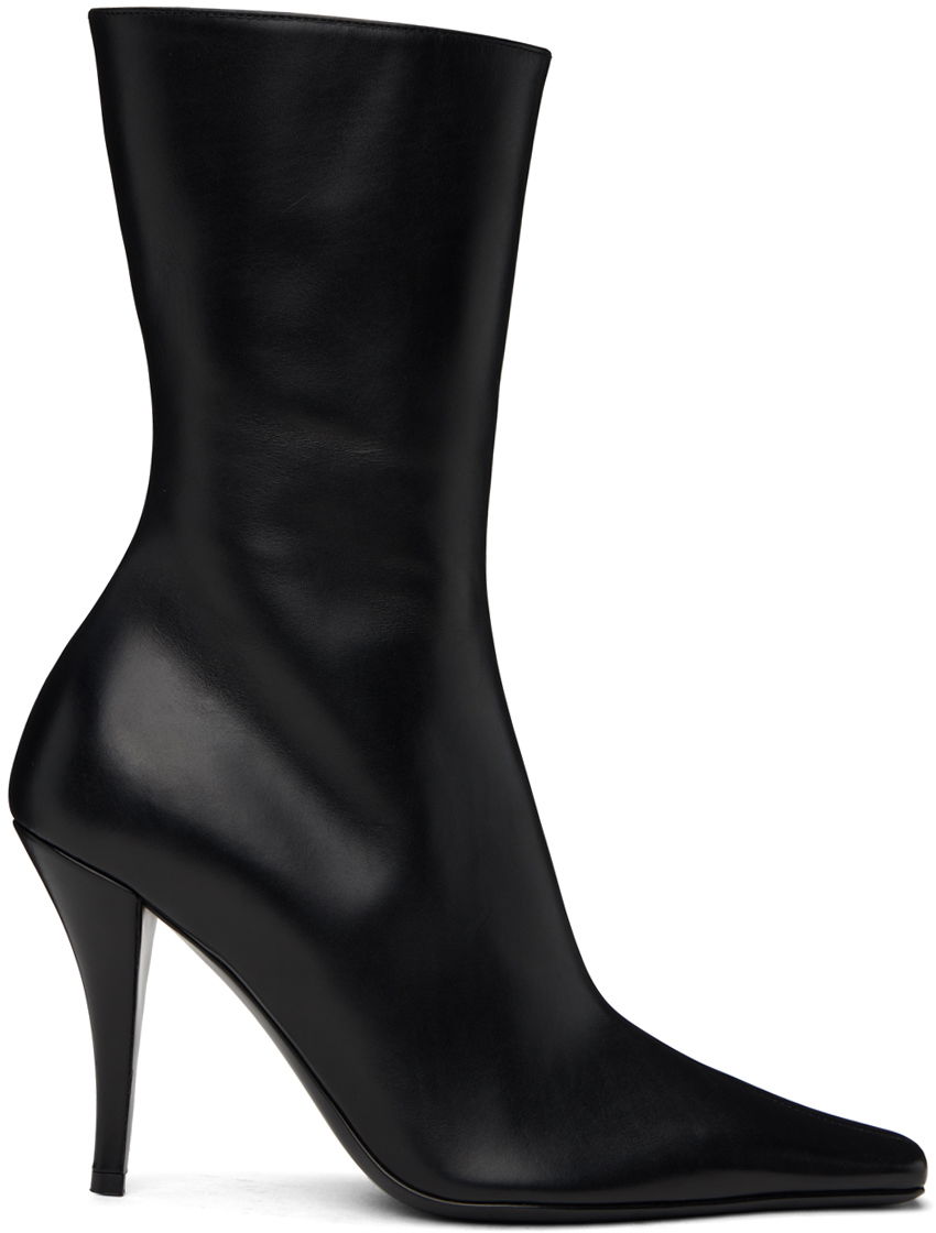 Кецове и обувки The Row Black Shrimpton High Boots Черно | F1424-VBC60, 0