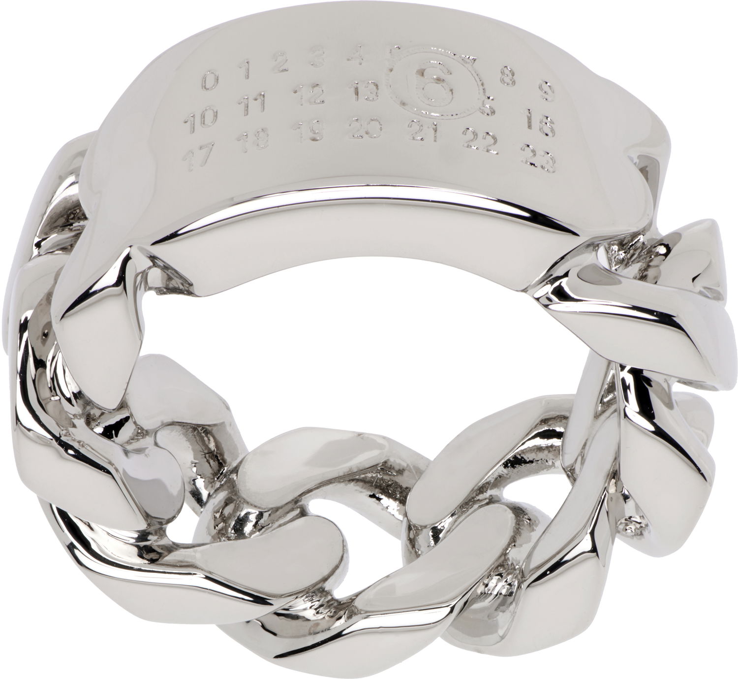 Пръстен Maison Margiela MM6 Maison Margiela Minimal Logo Chain Ring Металик | SM6UQ0104 P8371, 1