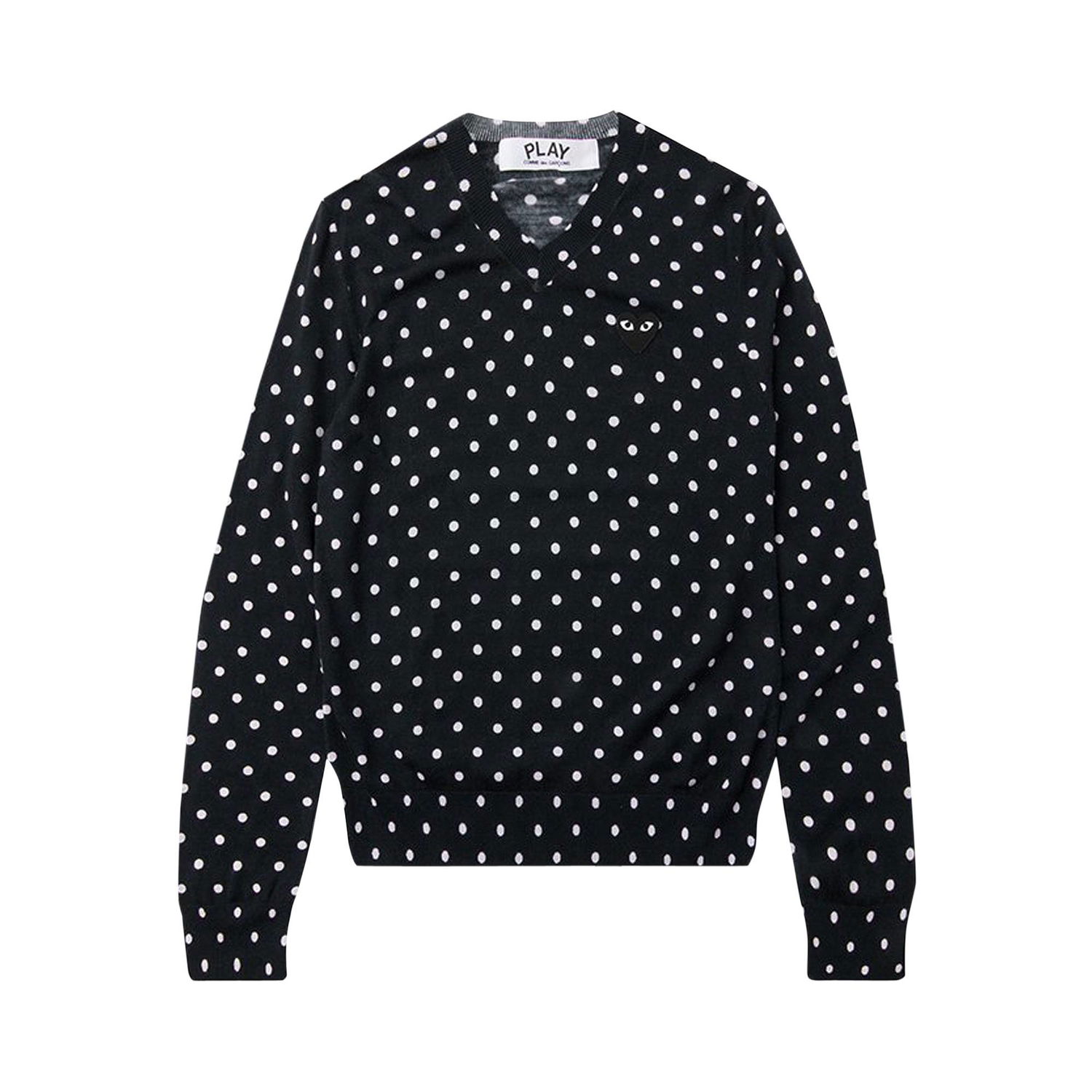 Пуловер Comme des Garçons PLAY Polka Dot Crewneck Тъмно синьо | az n036 051 2, 1