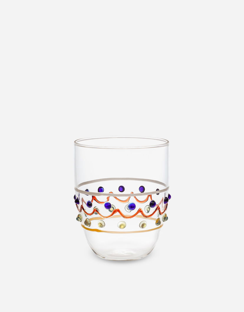 Домашен декор Dolce & Gabbana Multicolor Beverage Glass Синьо | TCB005TCALVUC121