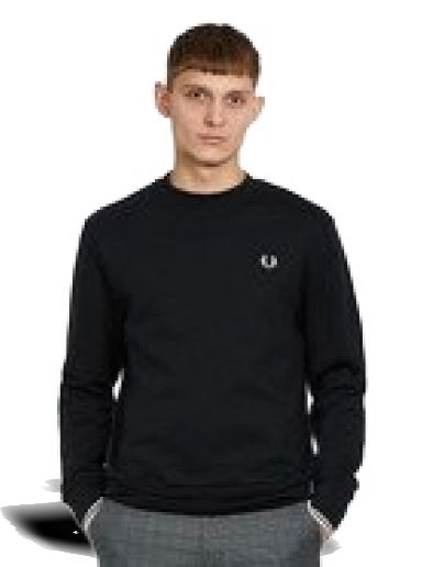 Суитчър Fred Perry Crew Neck Sweatshirt Черно | M7535-184