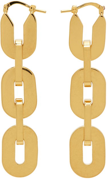 Обеци Jil Sander Chain Earrings "Gold" Металик | J11VG0079_P4877, 0