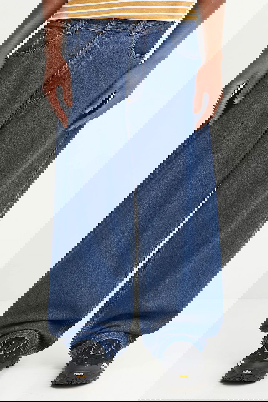 Дънки Carhartt WIP Brandon Baggy Wide-Leg Jeans Синьо | I035893.106, 0