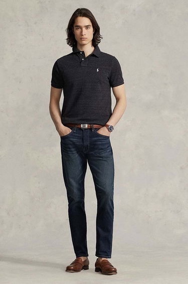 Поло тениска Polo by Ralph Lauren Custom Fit Polo Черно | 710536856031, 3