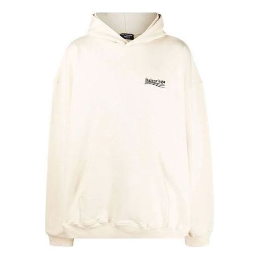 Суитчър Balenciaga Balenciaga Political Campaign Large Fit Hoodie Бяло | 620973TKVI98962