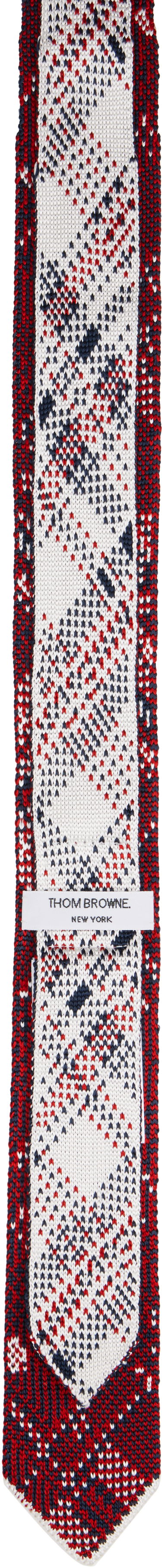 Шал Thom Browne Thom Browne Madras Check Jacquard Silk Knit Tie Многоцветен | MNL075K-Y4003, 1