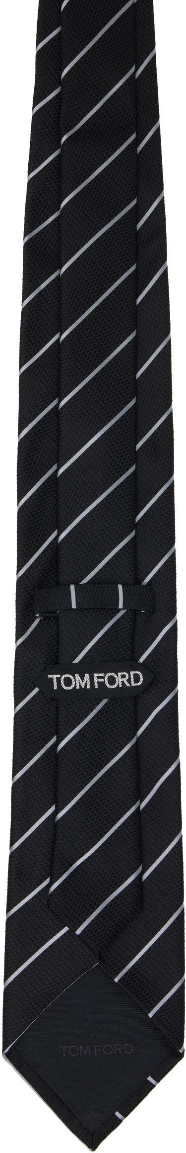 Колани Tom Ford Tom Ford Striped Tie Черно | STE001-S0082, 1