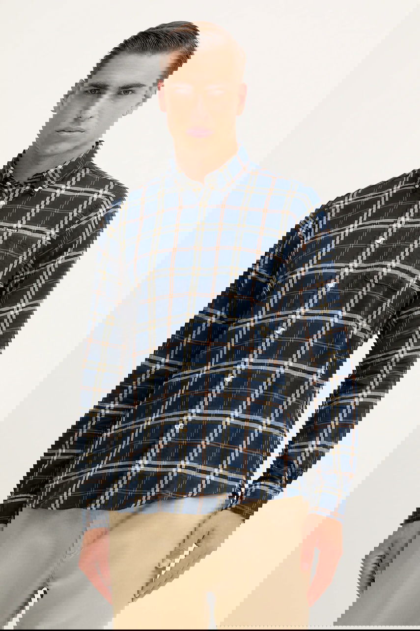 Риза Barbour Barbour CROSSFELL Regular Fit Button-Down Shirt Синьо | MSH4995, 0
