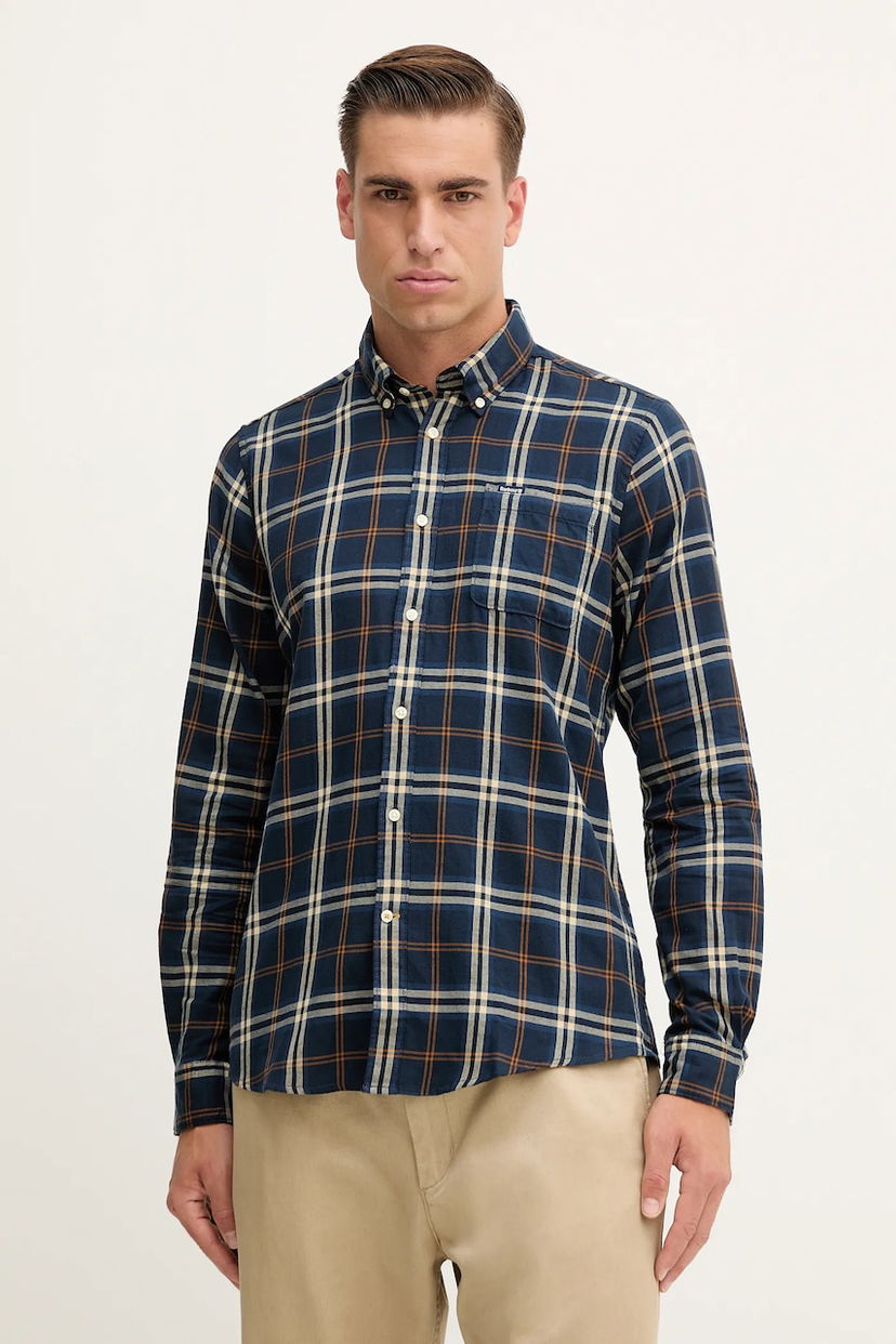 Риза Barbour Barbour CROSSFELL Regular Fit Button-Down Shirt Синьо | MSH4995