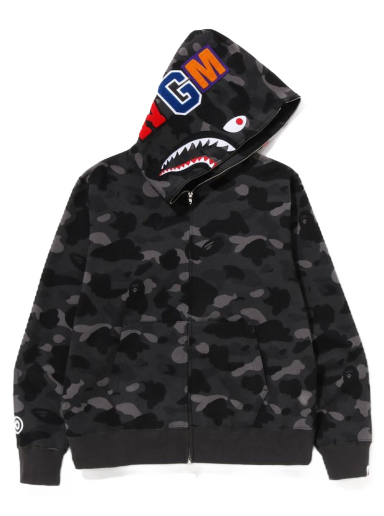 Суитчър BAPE Color Camo Shark Full Zip Hoodie Черно | 1J20-115-003