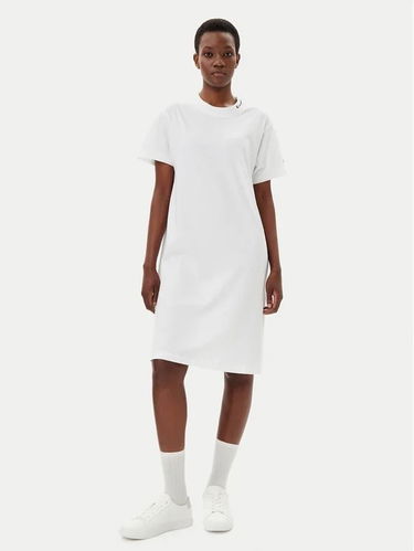 Pокля Champion Champion T-Shirt Dress Бяло | 117782-WW001, 2