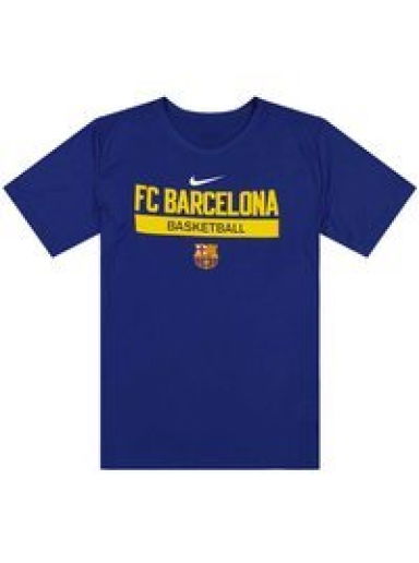 Тениска Nike FC Barcelona Basketball T-Shirt Тъмно синьо | DZ4653-455