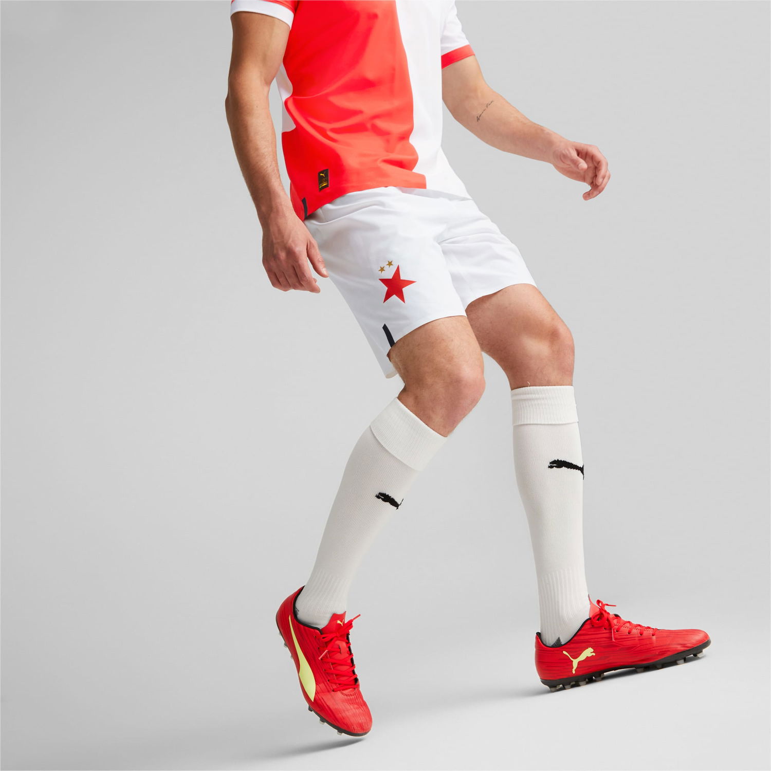 Къси панталони Puma SK Slavia Prague Promo 22/23 Shorts Бяло | 765800_01, 0