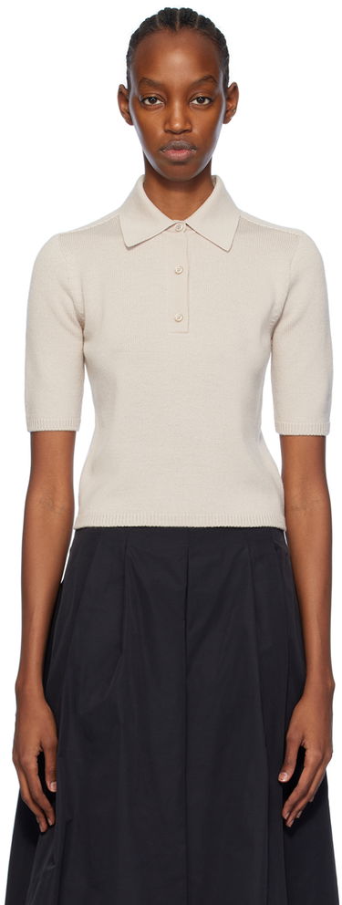 Пуловер Max Mara Max Mara Gemma Polo Shirt Бежово | 2419361031600, 0