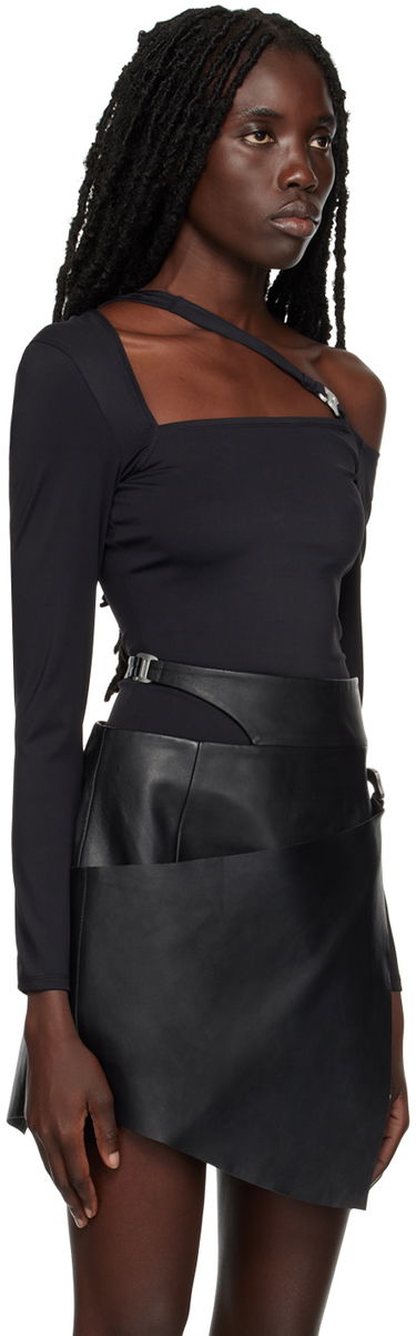 Тениска HELIOT EMIL Cutout Long Sleeve T-Shirt Черно | AW22_W_13_026_P04_BLK01, 1
