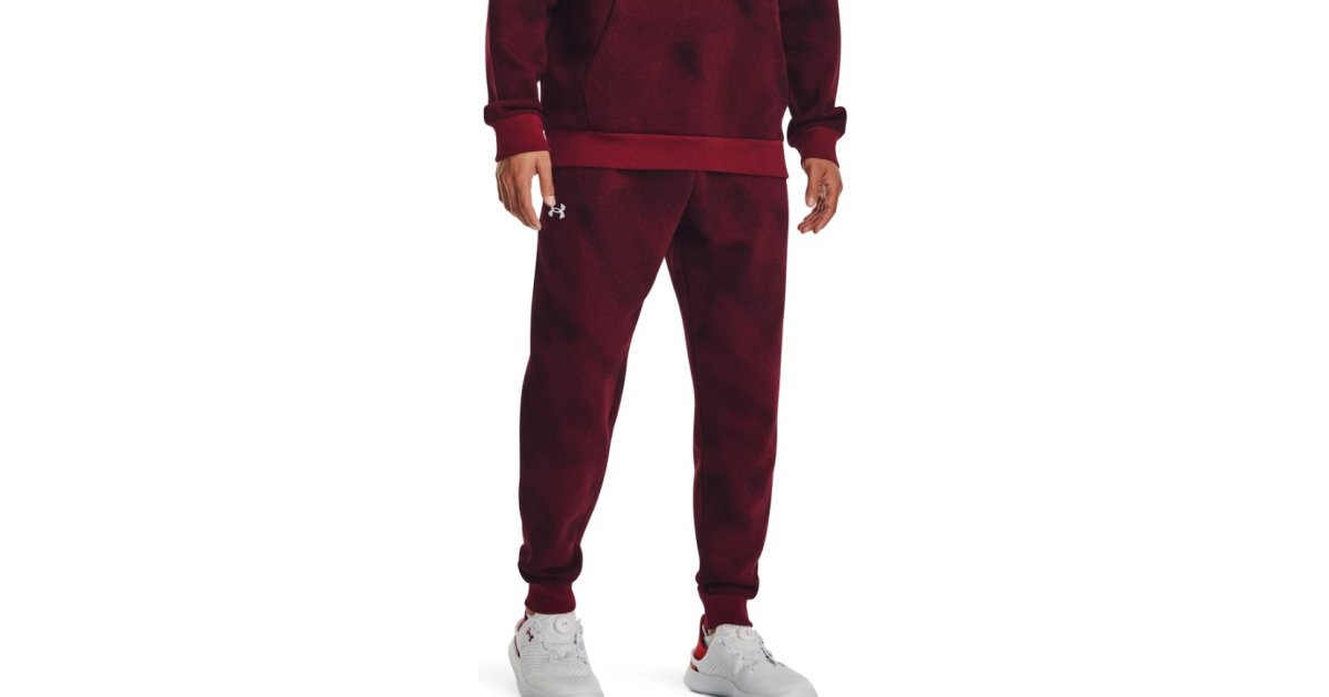 Панталони и дънки Under Armour Kalhoty Rival Fleece Бургунди | 1379777-600, 1
