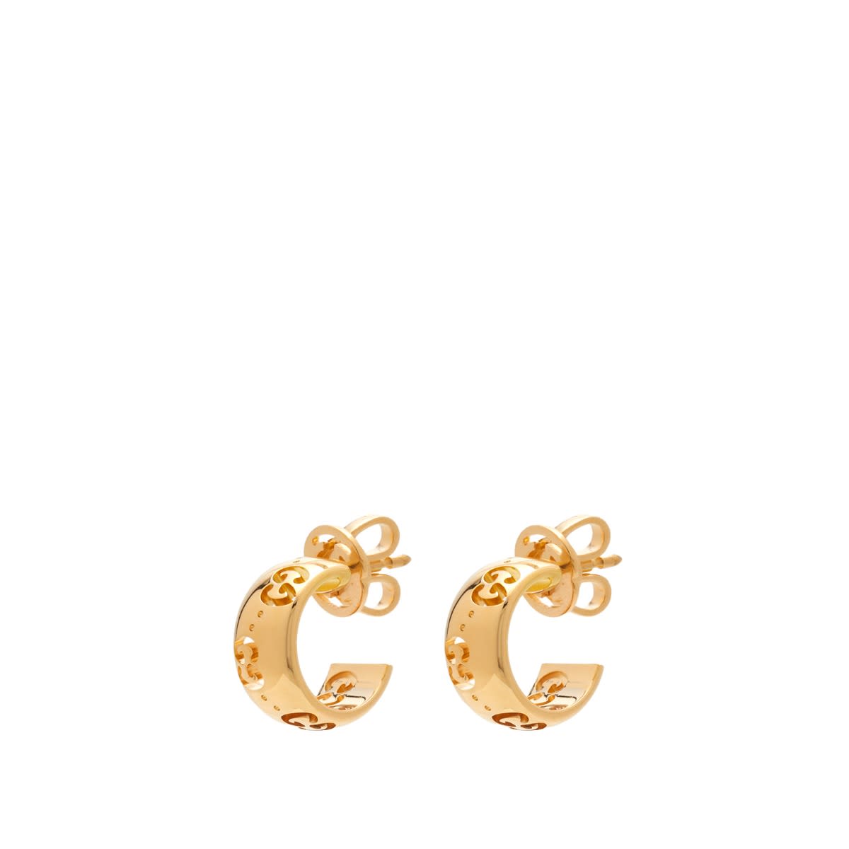 Обеци Gucci Gold Icon Hoop Earrings Металик | YBD80436100100U, 0