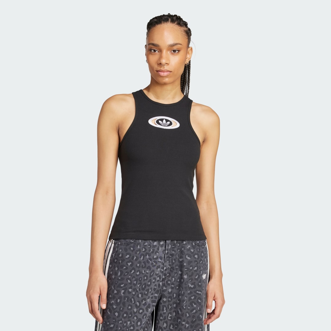 Потник adidas Originals Originals Ribbed Tank Top Черно | KA2688, 0