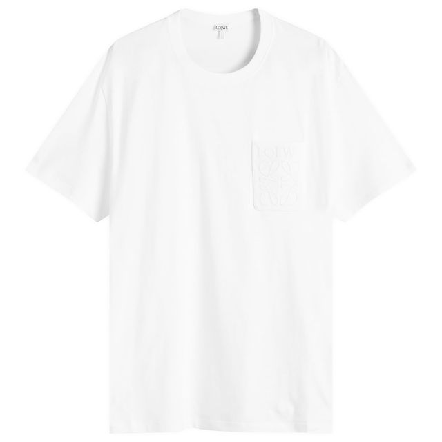 Anagram Pocket T-Shirt in White, Size Small