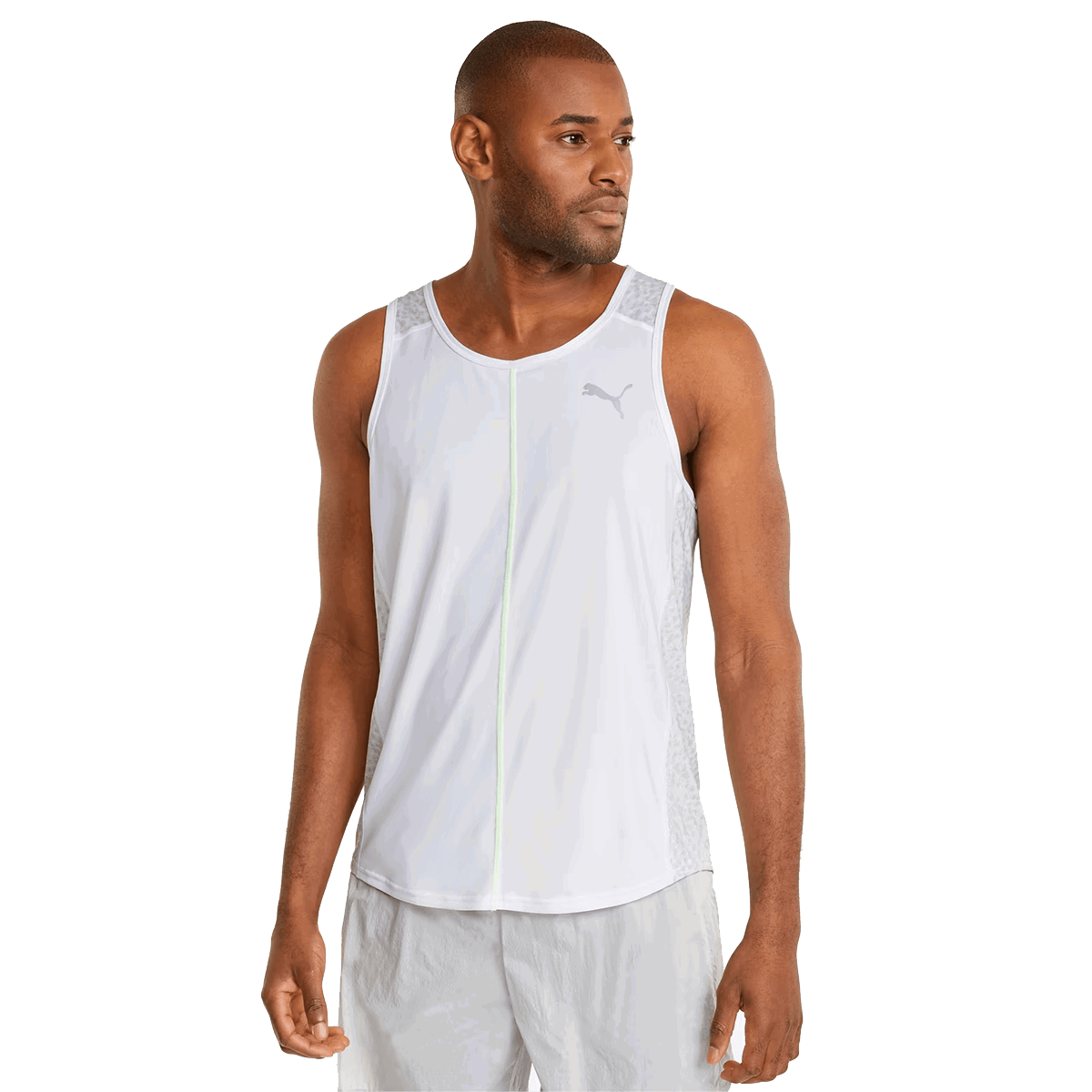Потник Puma RUN GRAPHIC SINGLET Бяло | 521672-02, 0