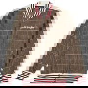 Checked Track Bomber Jacket