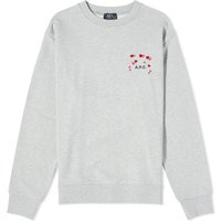 Пуловер A.P.C. alentines Logo Crewneck Сиво | COEIP-M27895-PLA, 1