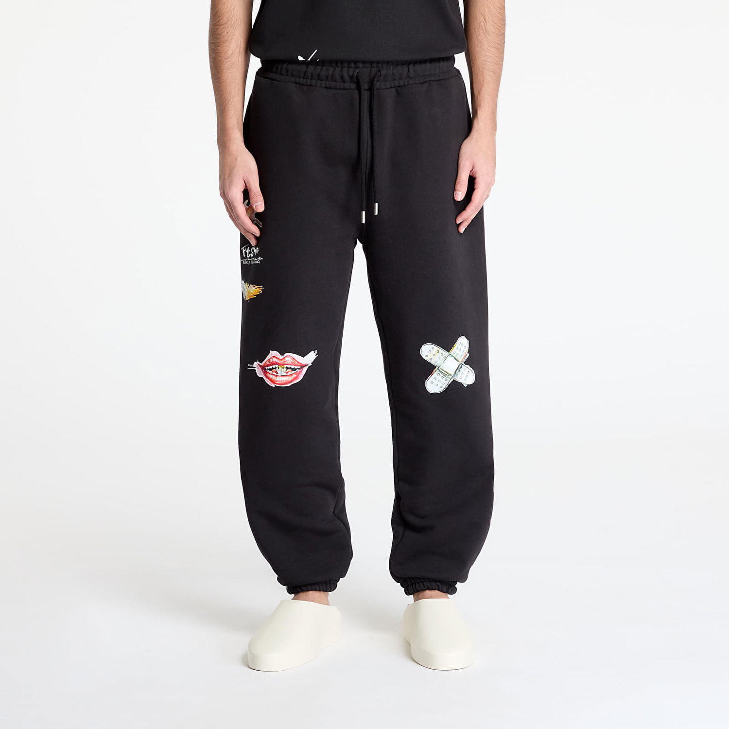 Спортни панталони Footshop FTSHP x Kurňavka Sweatpants Черно | FTSHP_478, 0