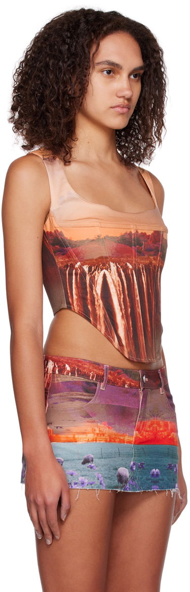 Пола Miaou Miaou Campbell Printed Corset Top Многоцветен | 7020SCOAS, 1