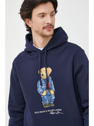 Graphic Fleece Bear Hoodie