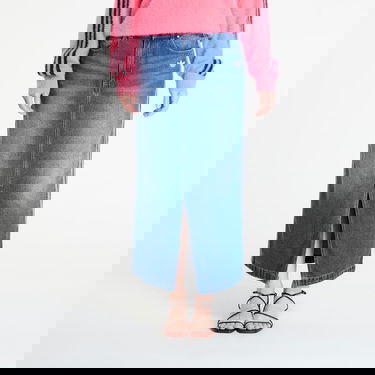 Пола adidas Originals Adicolor 3-Stripes Denim Pencil Skirt Синьо | JW2658, 0