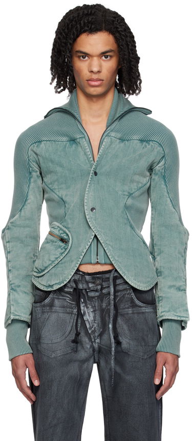 Яке Ottolinger Ottolinger Silhouette Denim Jacket Зелено | 2100301, 0