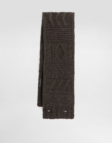 Шал Dolce & Gabbana Dolce & Gabbana Knitted Wool Scarf Кафяво | GX31KTJDVD8M9499, 1