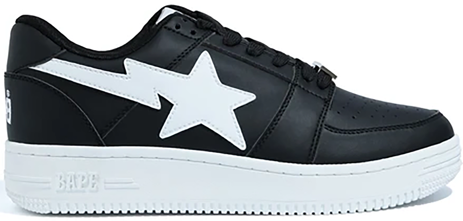 Кецове и обувки BAPE Bape Sta Low M1 "Black White" Черно | 001FWG201010X-BLK, 0