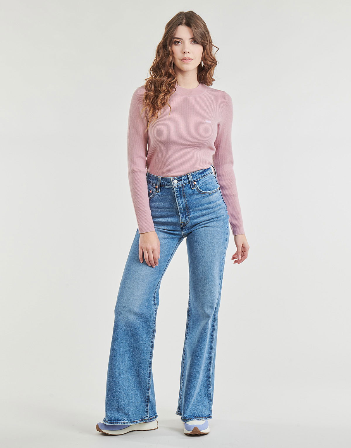Дънки Levi's Levis RIBCAGE BELLS Синьо | A7503-0009, 1