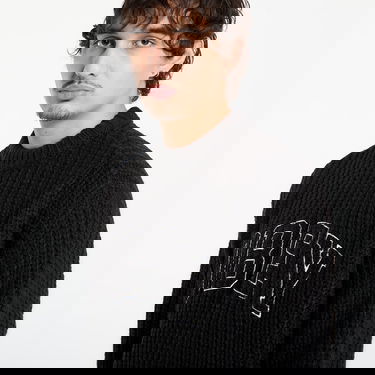 Пуловер OBEY Collegiate Ribbed Knit Sweater Черно | 151000110-BKM, 1