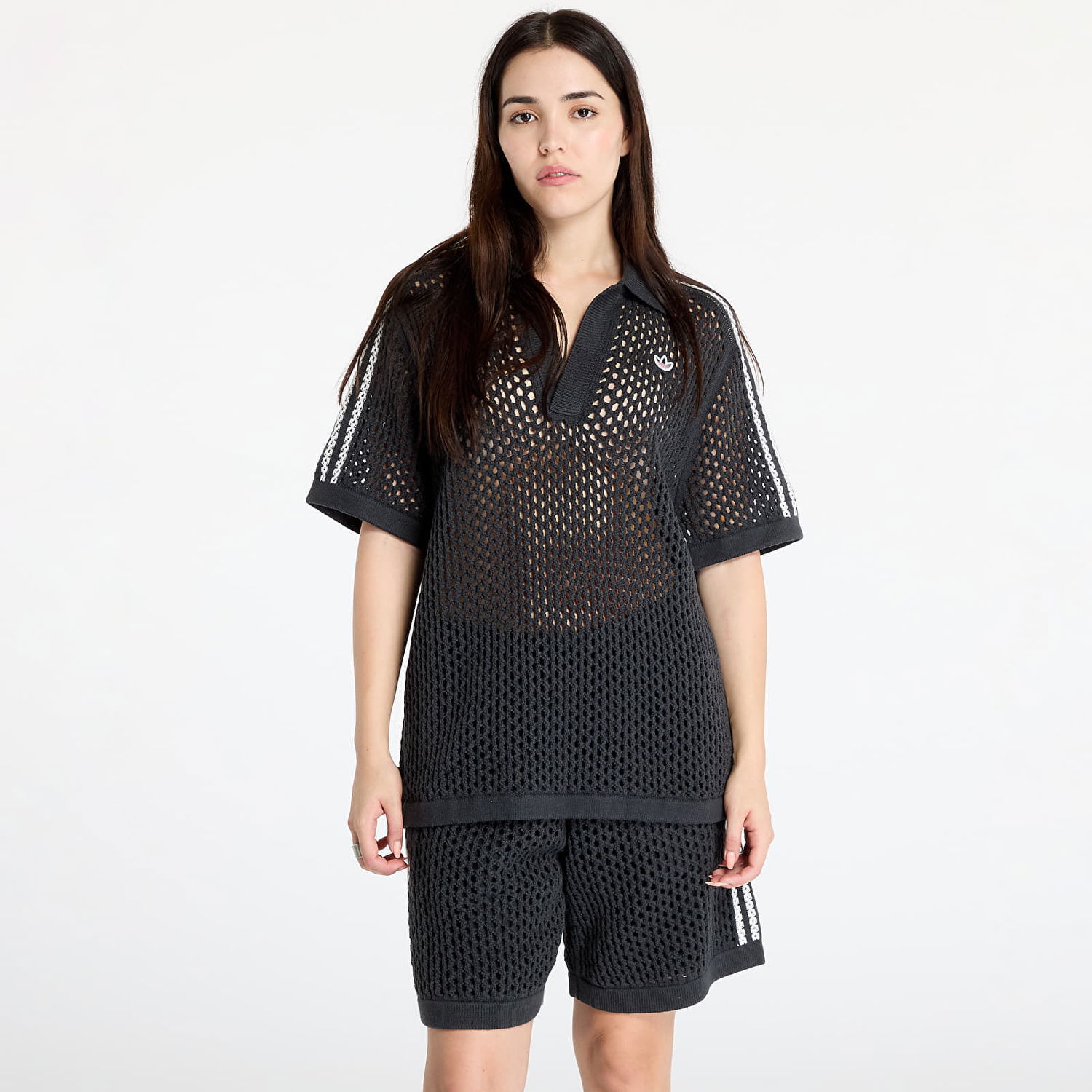 Поло тениска adidas Originals Clot C x Polo UNISEX Carbon Черно | JE9593, 1