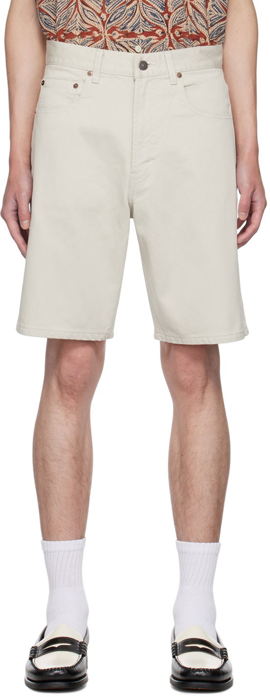 Къси панталони BEAMS BEAMS PLUS Relaxed-Fit Shorts Бежово | 3825-0098-791, 0