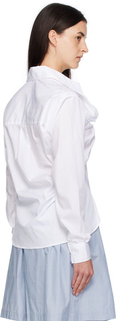 Риза Charles Jeffrey Loverboy Charles Jeffrey LOVERBOY Ruffle Shirt Бяло | 52070202, 2