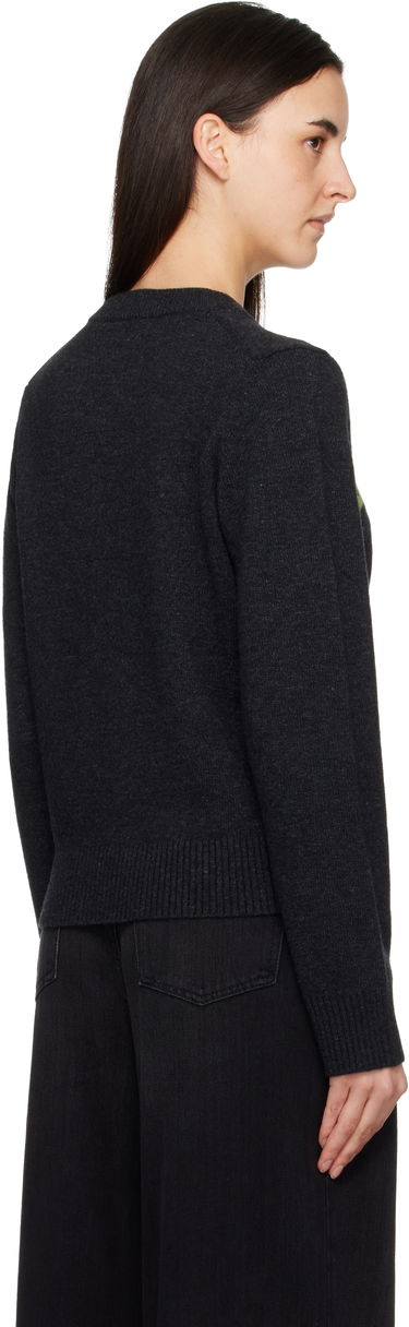 Пуловер GANNI GANNI Puppy Wool Jumper Сиво | K2597, 2