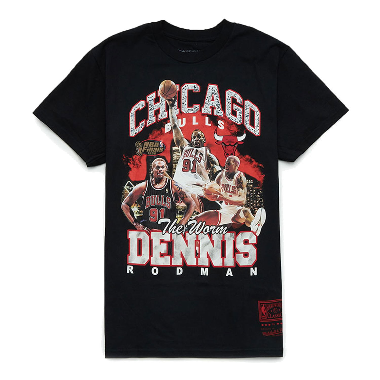 Тениска Mitchell & Ness NBA Chicago Bulls 'Dennis Rodman' T-Shirt Черно | SS23JYCHR-02-BLACK, 0