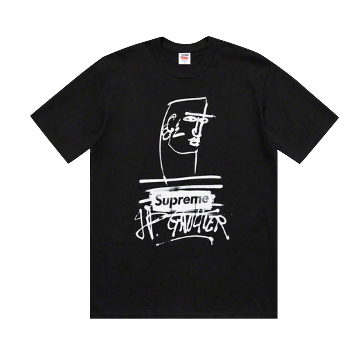 Тениска Supreme Jean Paul Gaultier x Tee Черно | SS19T2 BLACK, 1