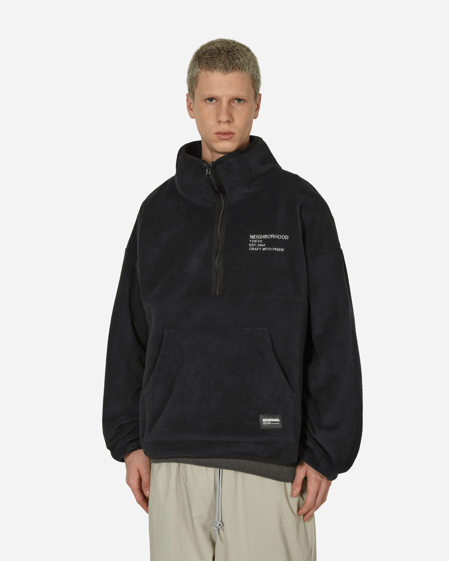 Яке Neighborhood Half Zip Fleece Jacket Черно | 232OKNH-CSM06 BK, 1