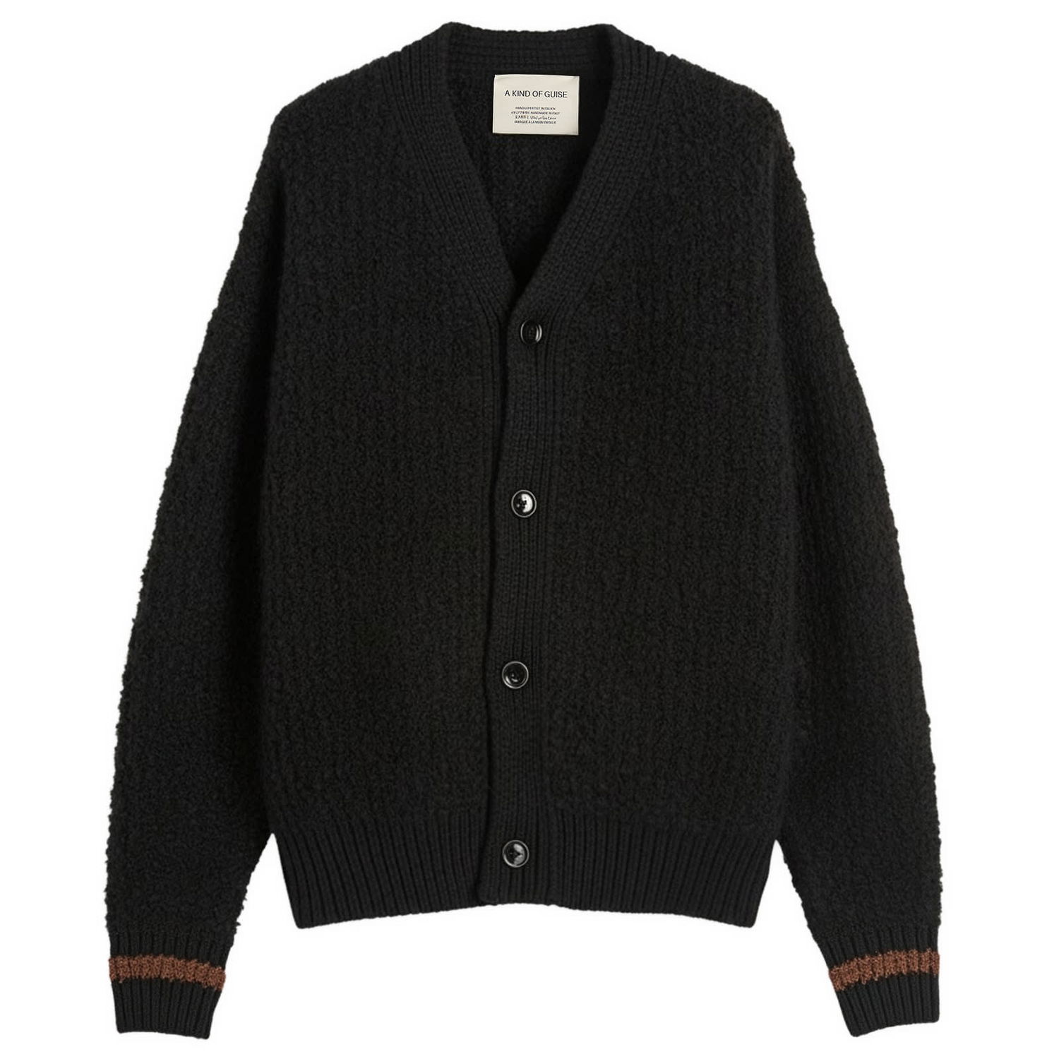 Пуловер A Kind of Guise Khuder Knit Cardigan, Size Small Черно | 574-10541-927, 1