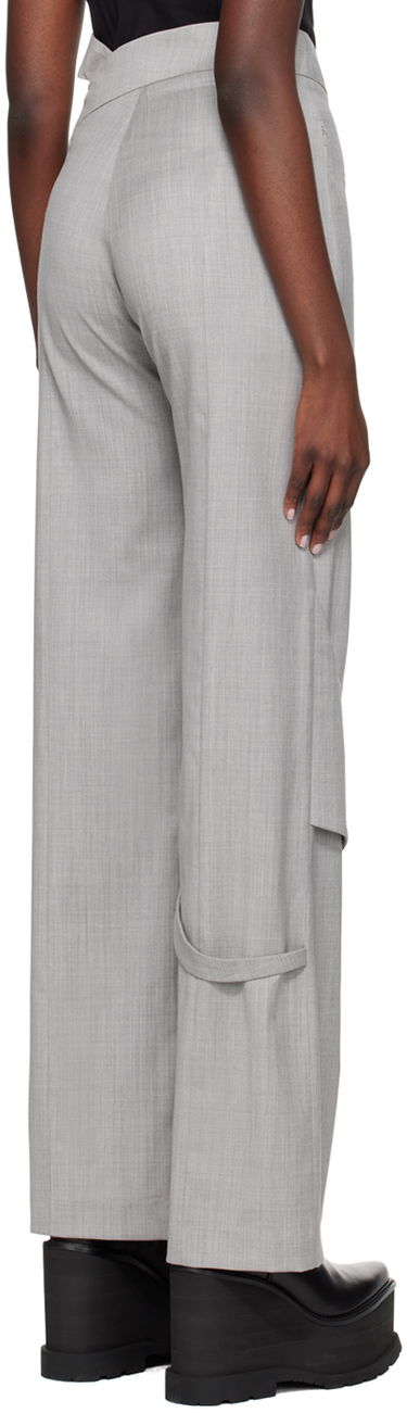 Панталони HELIOT EMIL Fluid Draped Trousers Сиво | HE_W_10_043_LGY06, 2