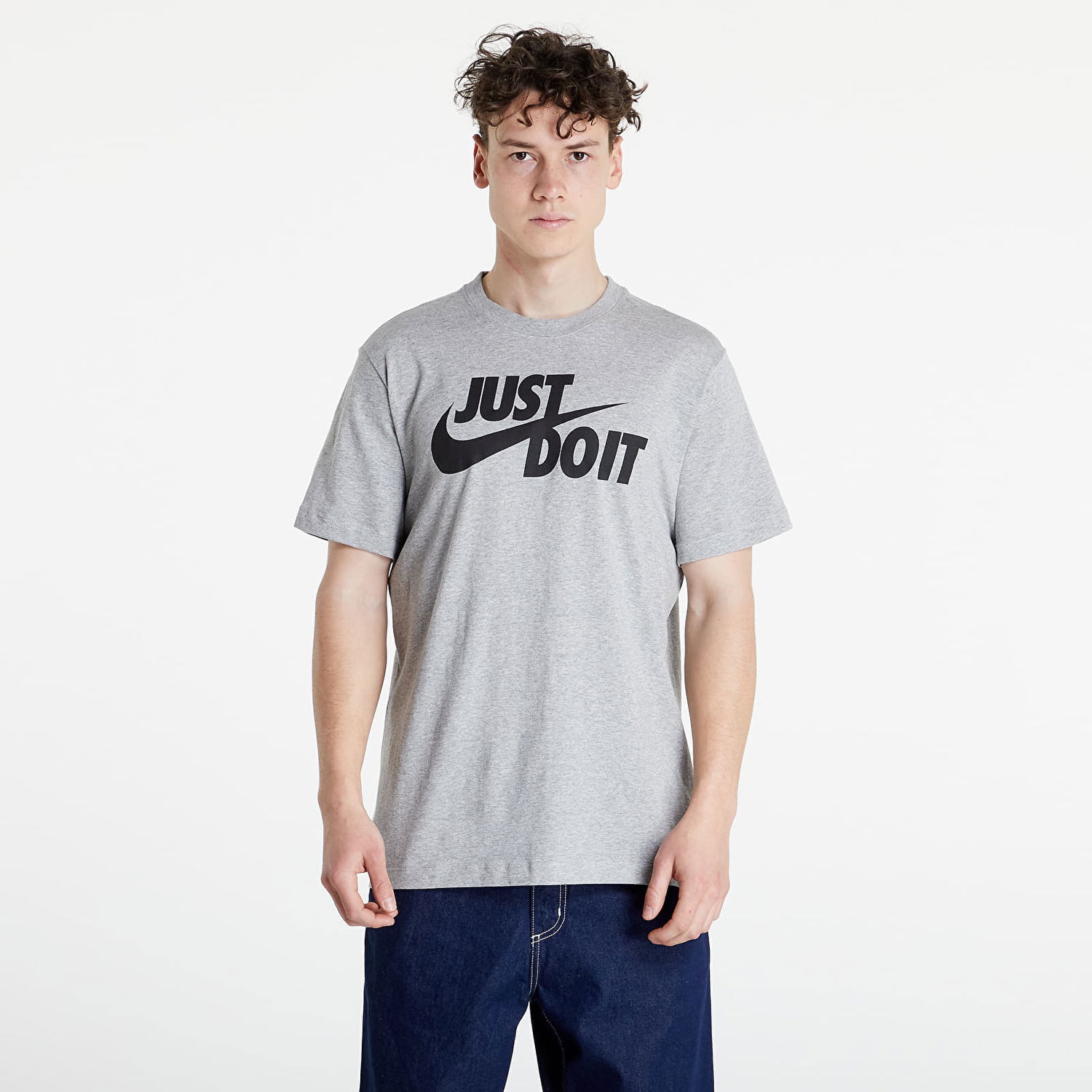 Тениска Nike Sportswear Just Do It Swoosh Tee Сиво | AR5006-063, 0