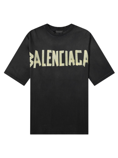 Тениска Balenciaga Tape Type Tee Черно | 739784-TOVA9-1055